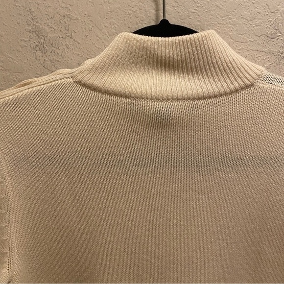 Ralph Lauren Purple Label Wool Mock Neck Long Sleeve Button Sweater Size S - Picture 8 of 10